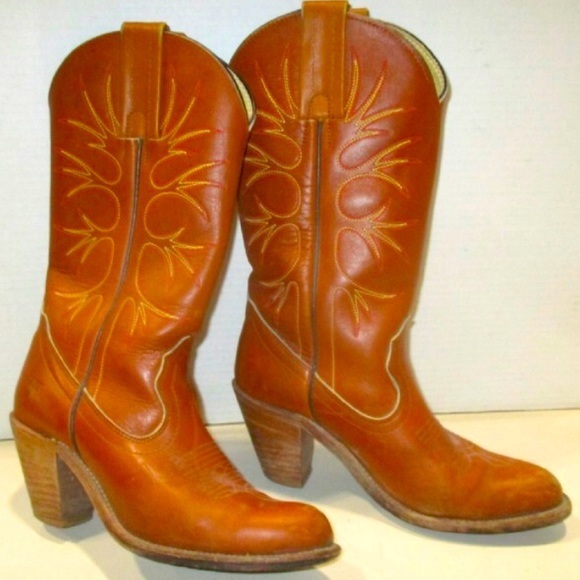 Frye Cowboy Tall Boots #7 - Picture 2 of 13